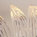 Palm Leaves Murano Transparent Glass Chandelier product image