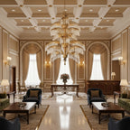 Palmera Brass Crystal Chandelier