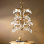 Palmera Brass Crystal Chandelier