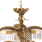 Palmera Brass Crystal Chandelier