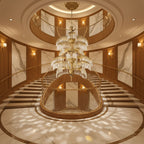 Palmera Brass Crystal Chandelier