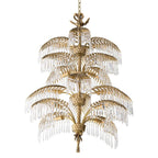 Palmera Brass Crystal Chandelier