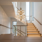 Palmera Brass Crystal Chandelier