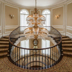 Palmera Brass Crystal Chandelier