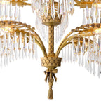 Palmera Brass Crystal Chandelier