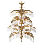 Palmera Brass Crystal Chandelier
