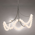 Pearl Alabaster Chandelier material and finish detail
