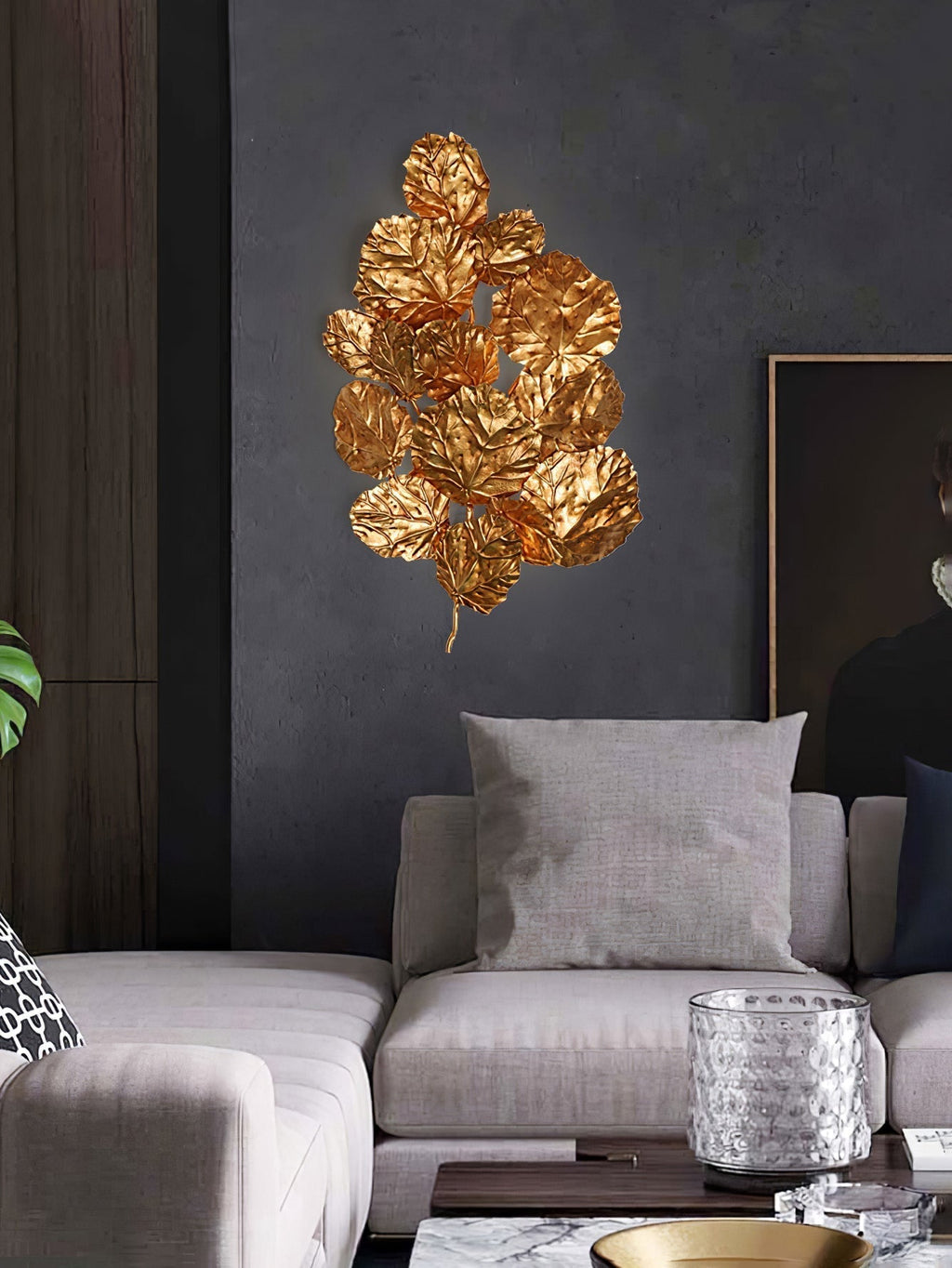 Pathleaf Heap Branch Wall Lamp by Bling Lighting Studio