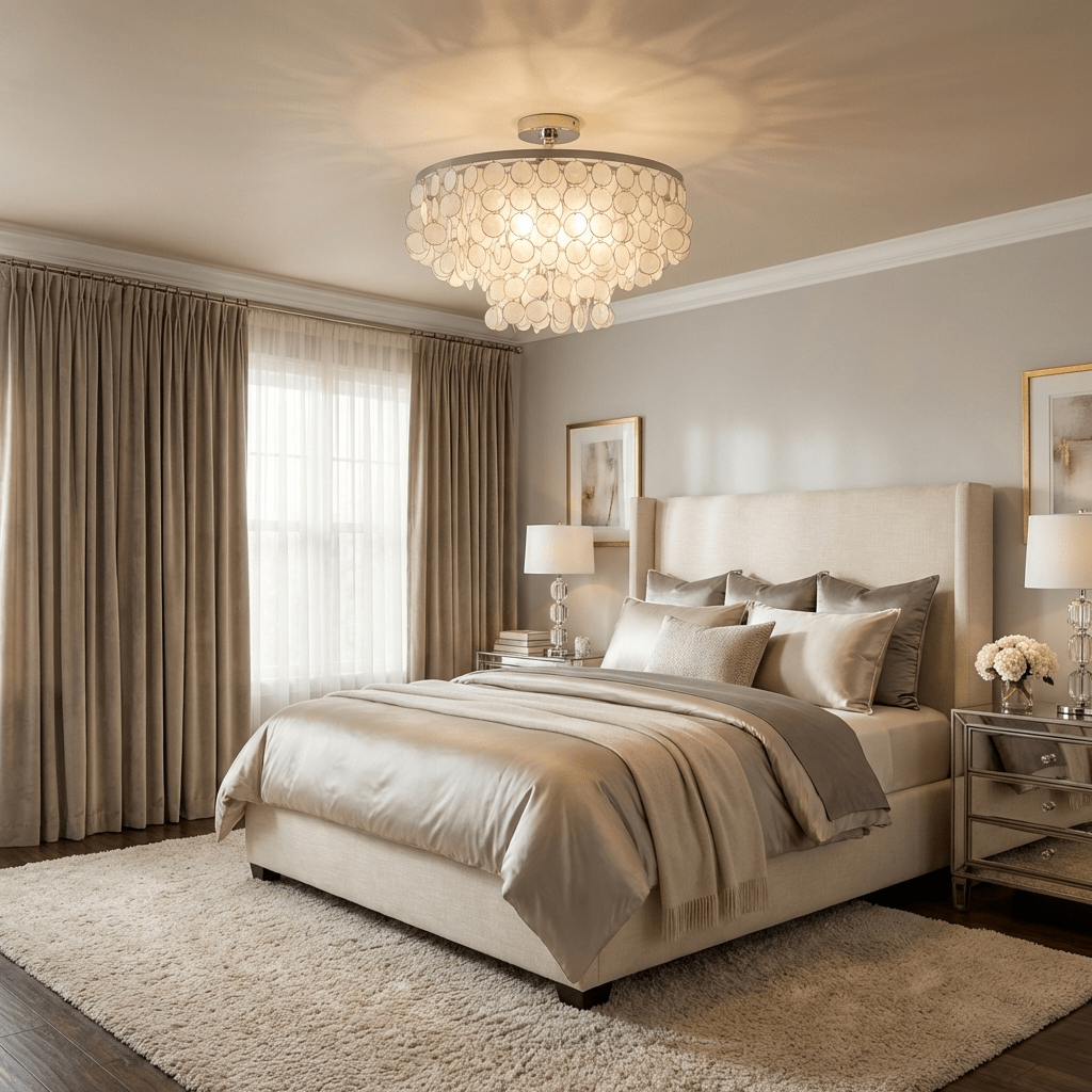 Pearl Shell Ceiling Lamp