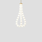 Glass Pearl Necklace Chandelier
