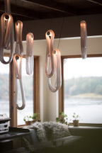 Pearlescent Filament Chandelier