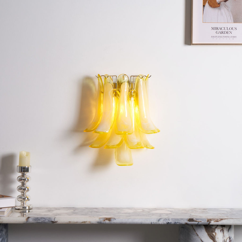 Petalo Glass Wall Light Murano lighting by Bling Lighting Studio