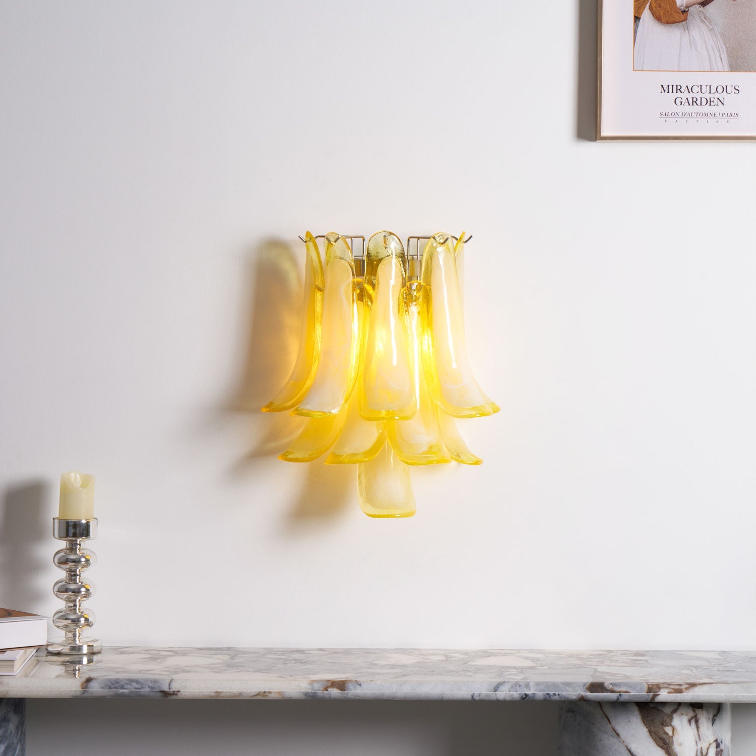 Petalo Glass Wall Light Murano lighting by Bling Lighting Studio