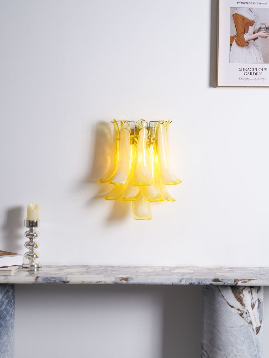 Petalo Glass Wall Light Murano lighting by Bling Lighting Studio