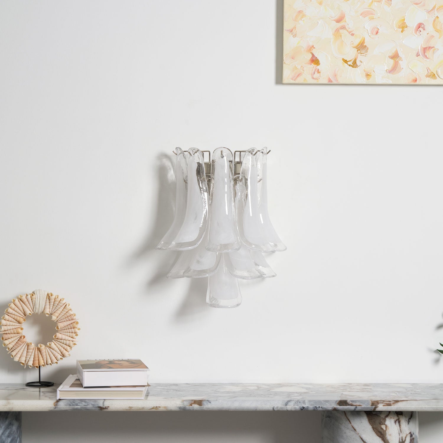Petalo Glass Wall Light Murano lighting by Bling Lighting Studio