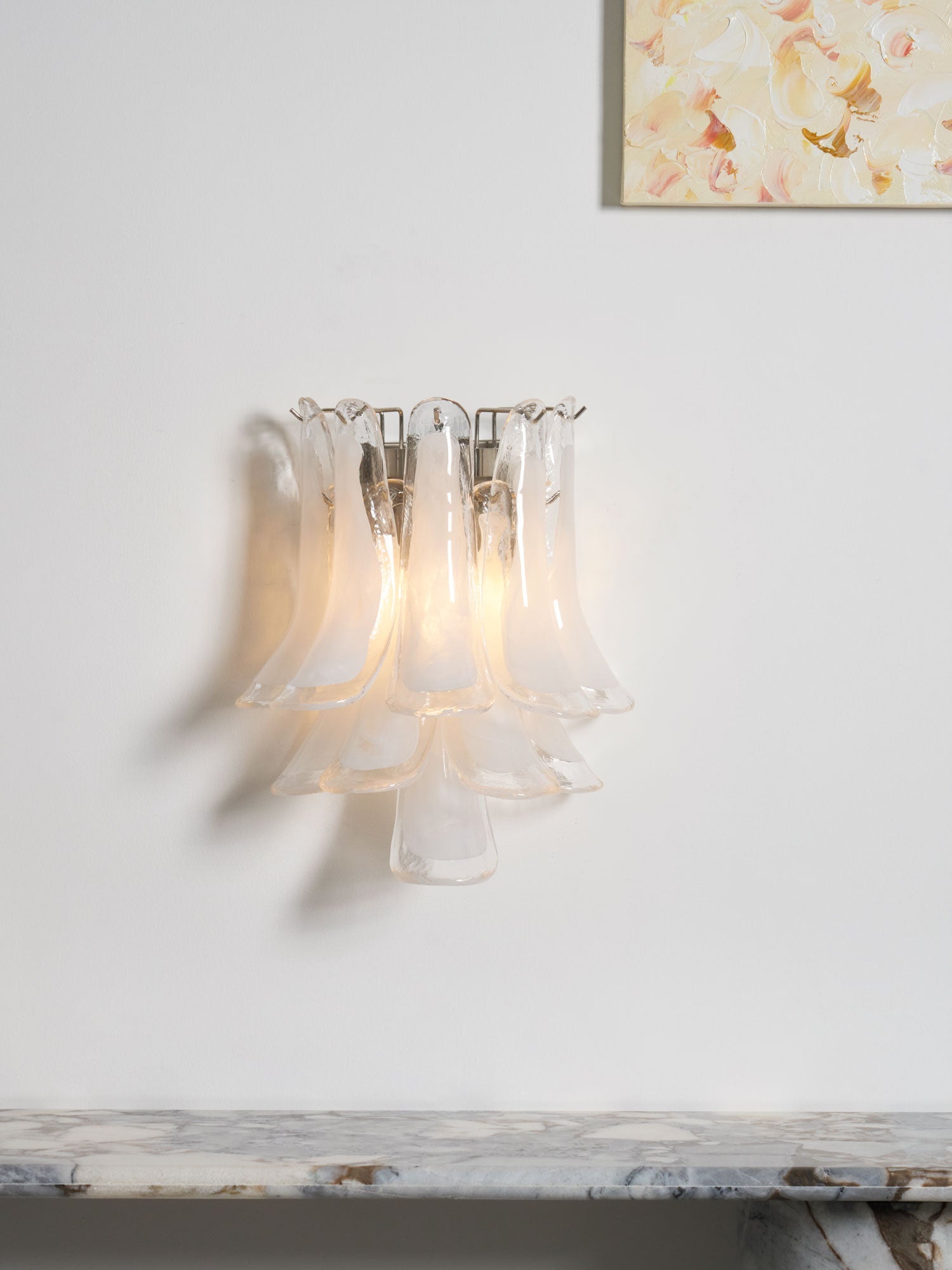 Petalo Glass Wall Light Murano lighting by Bling Lighting Studio