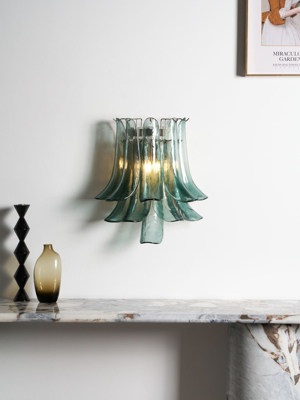 Petalo Glass Wall Light Murano lighting by Bling Lighting Studio
