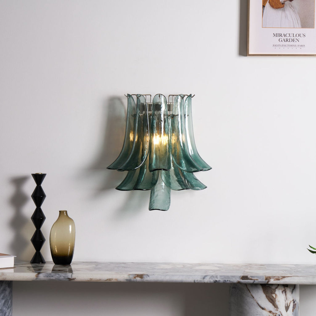 Petalo Glass Wall Light Murano lighting by Bling Lighting Studio