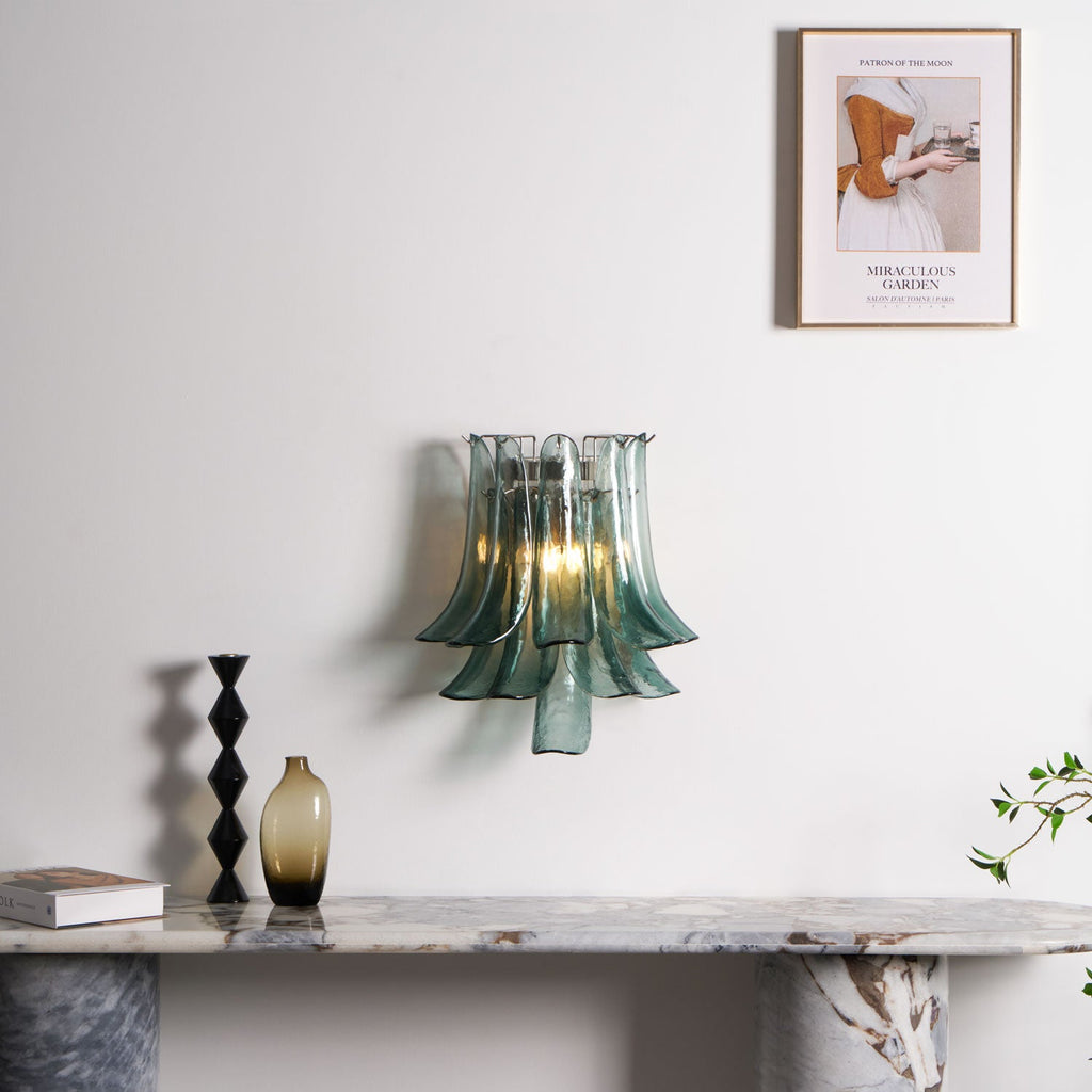 Petalo Glass Wall Light Murano lighting by Bling Lighting Studio