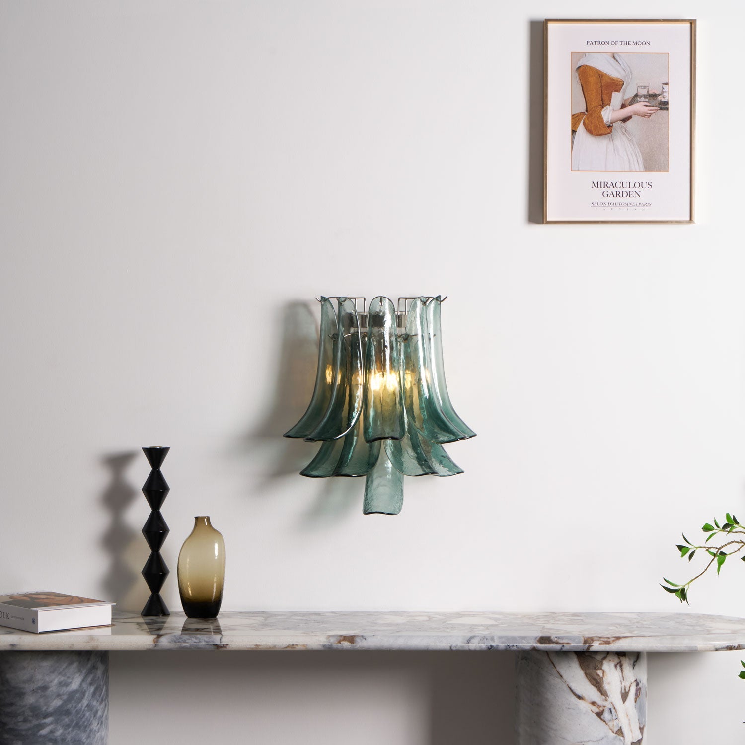 Petalo Glass Wall Light Murano lighting by Bling Lighting Studio