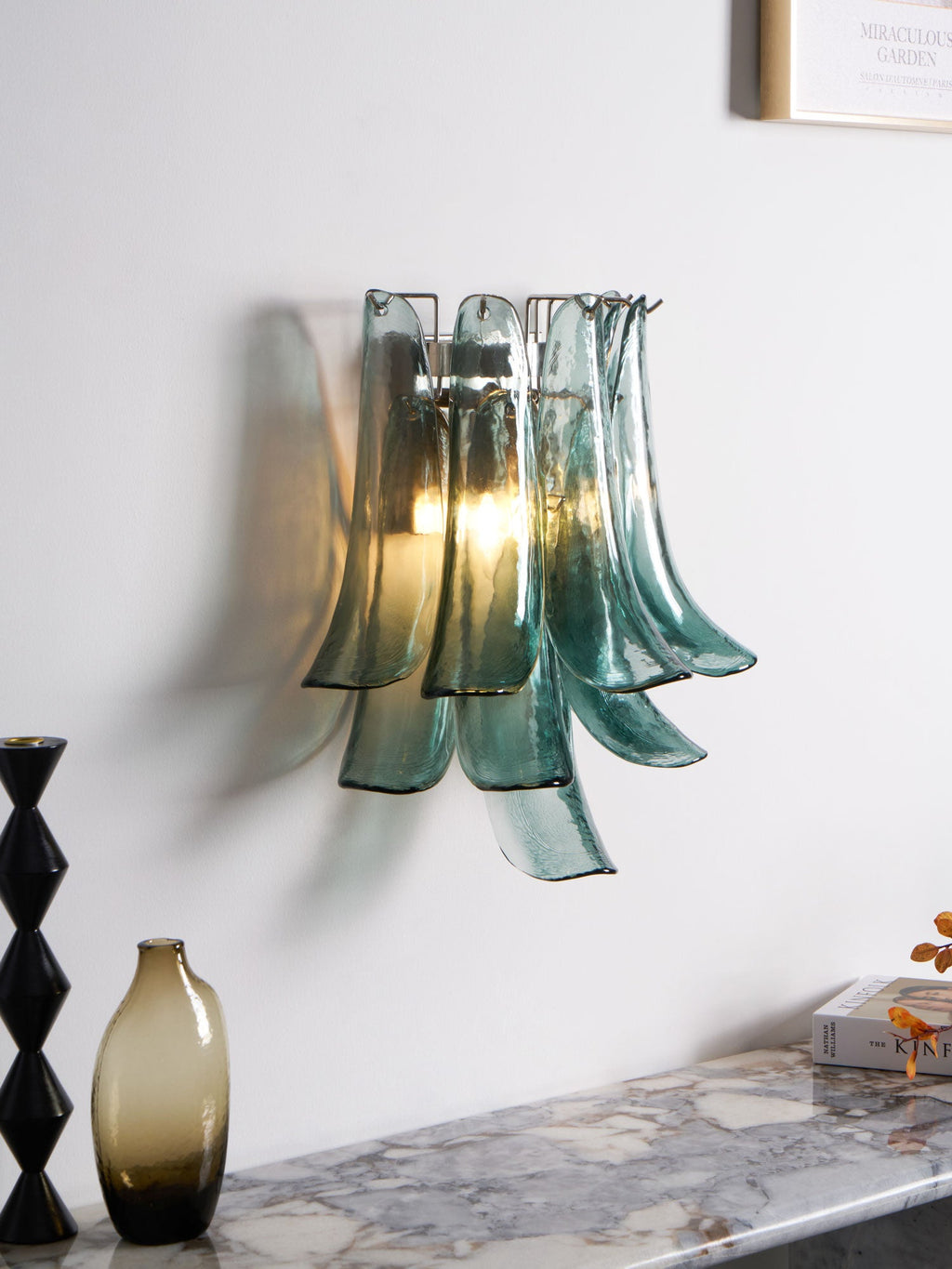 Petalo Glass Wall Light Murano lighting by Bling Lighting Studio