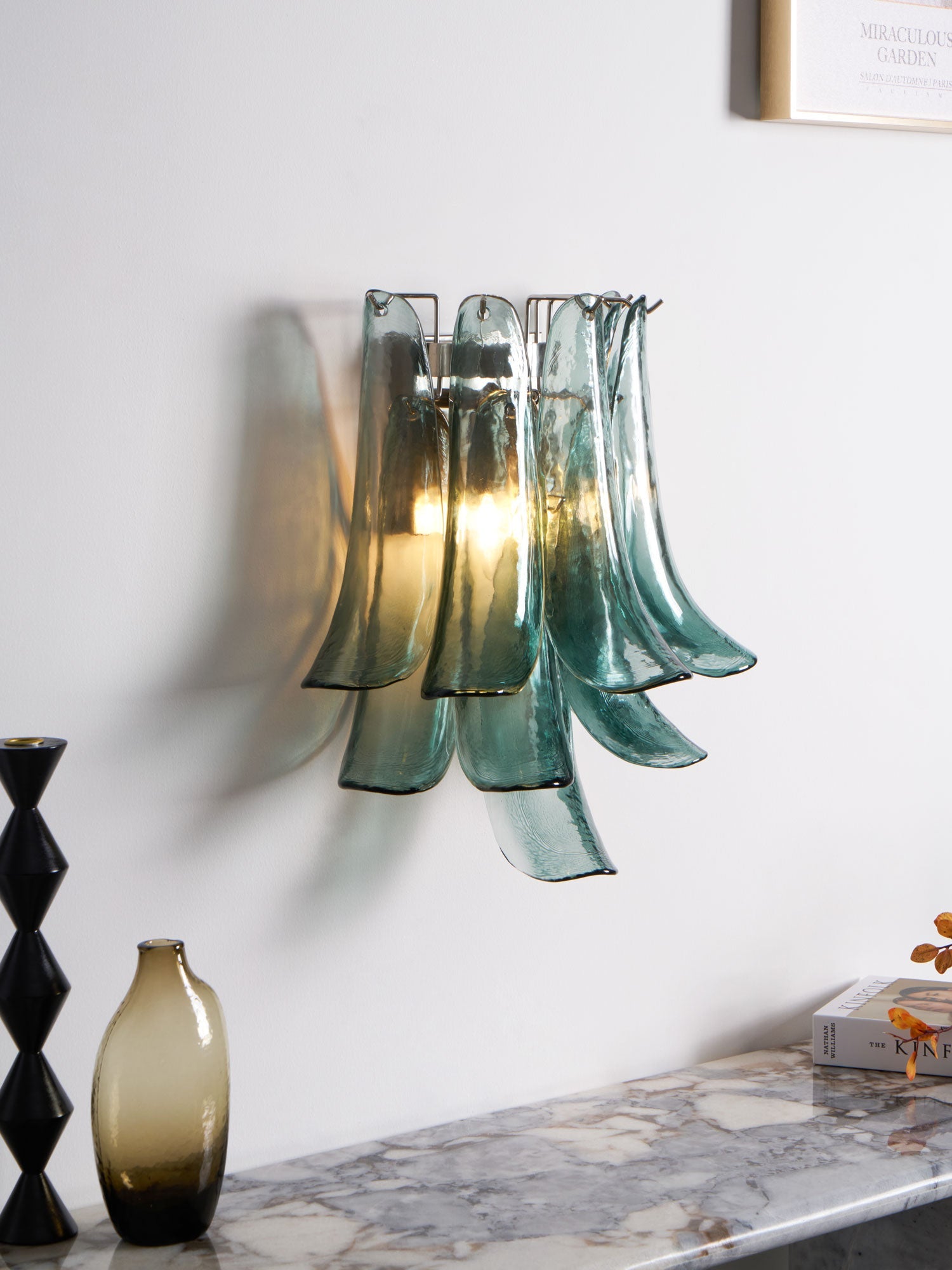 Petalo Glass Wall Light Murano lighting by Bling Lighting Studio