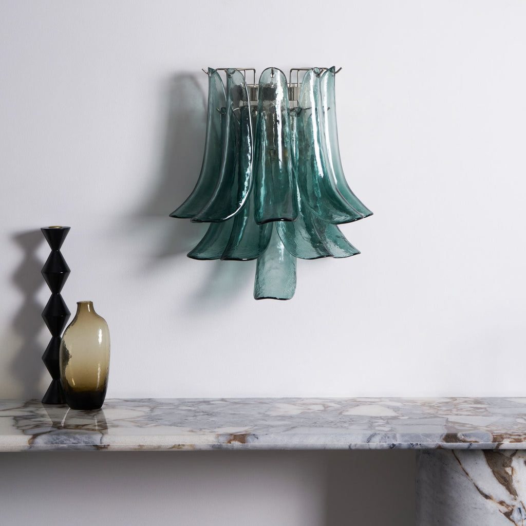 Petalo Glass Wall Light Murano lighting by Bling Lighting Studio
