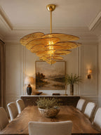 Petals Glass Chandelier Murano lighting by Bling Lighting Studio