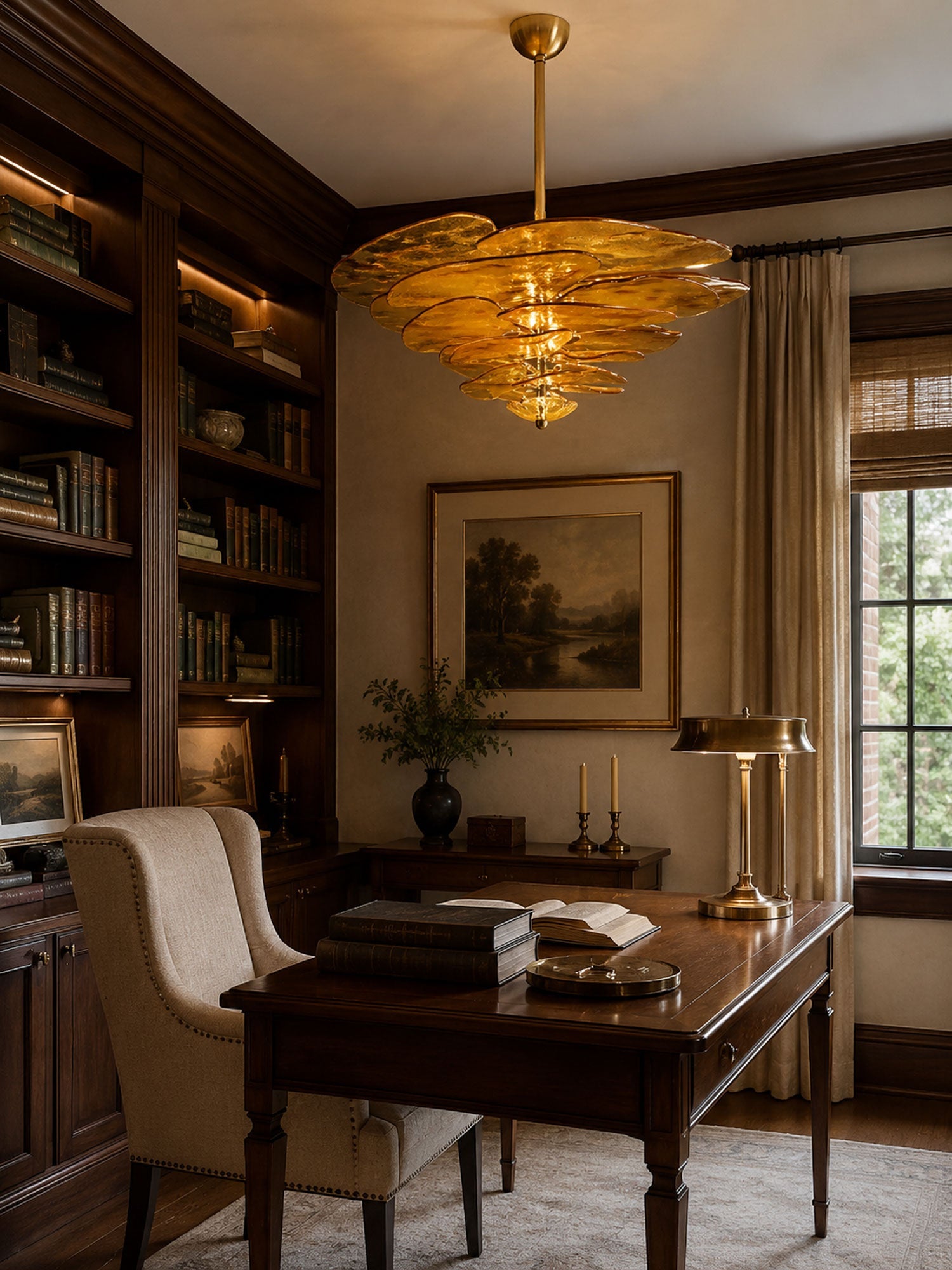 Petals Glass Chandelier Murano lighting by Bling Lighting Studio