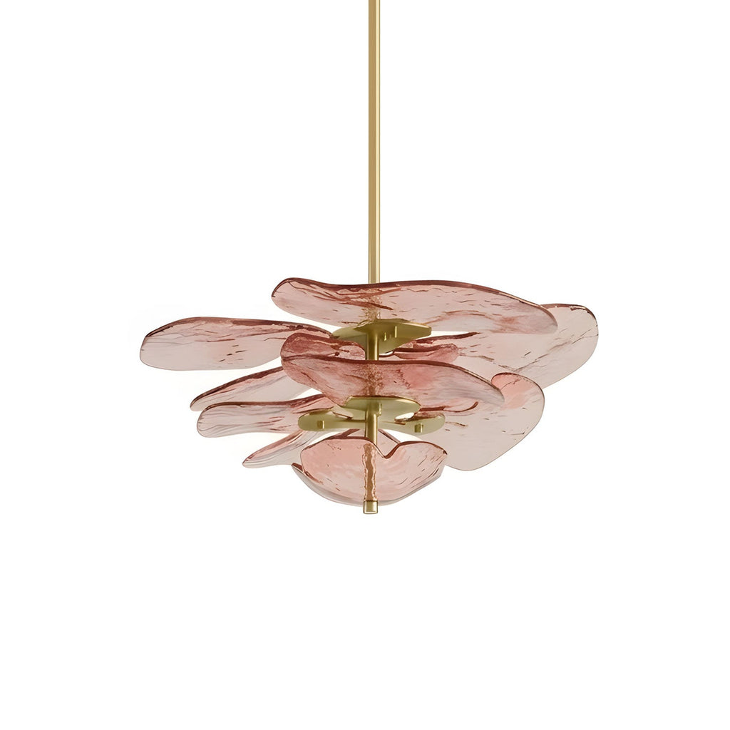 Petals Glass Chandelier Murano lighting by Bling Lighting Studio