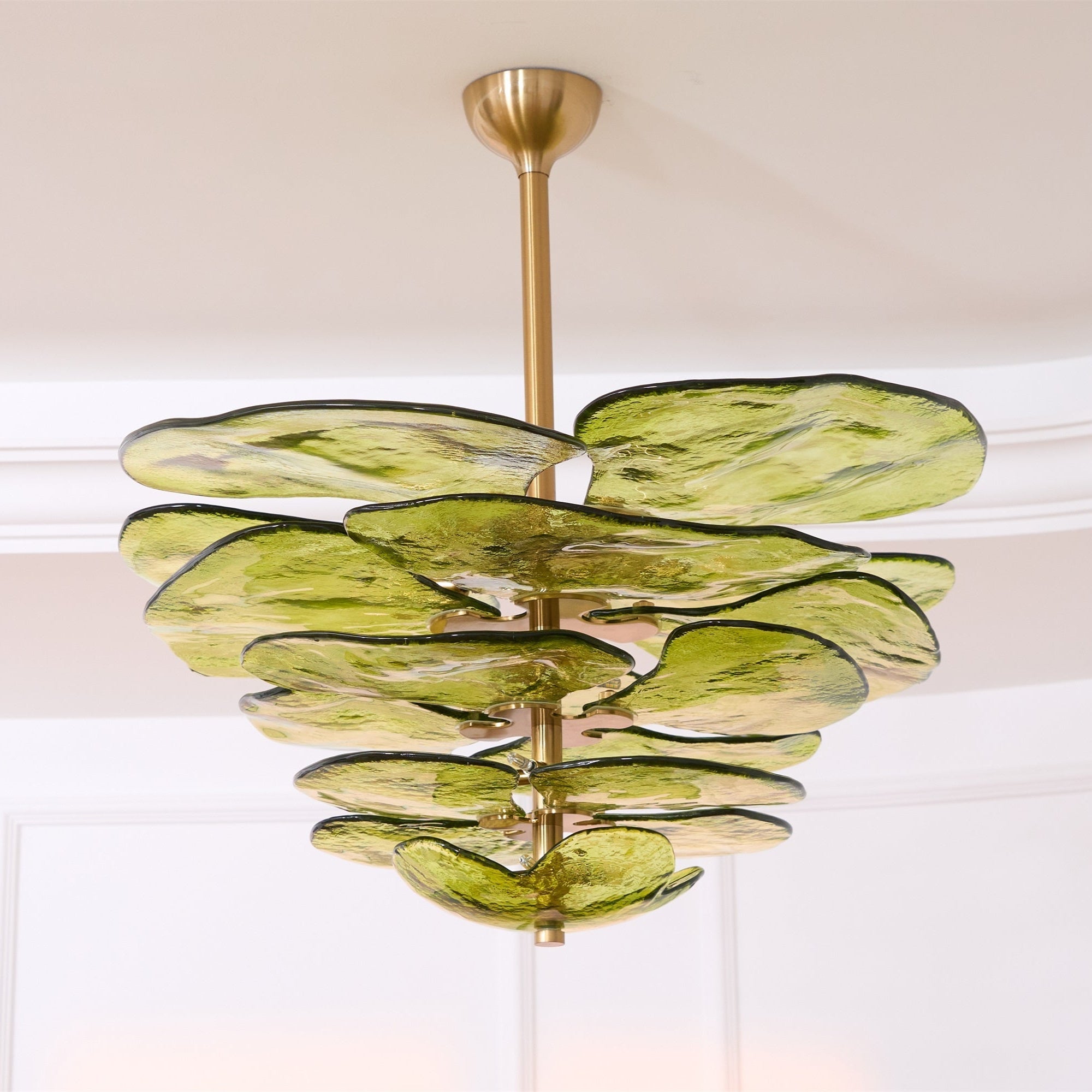 Petals Glass Chandelier Murano lighting by Bling Lighting Studio