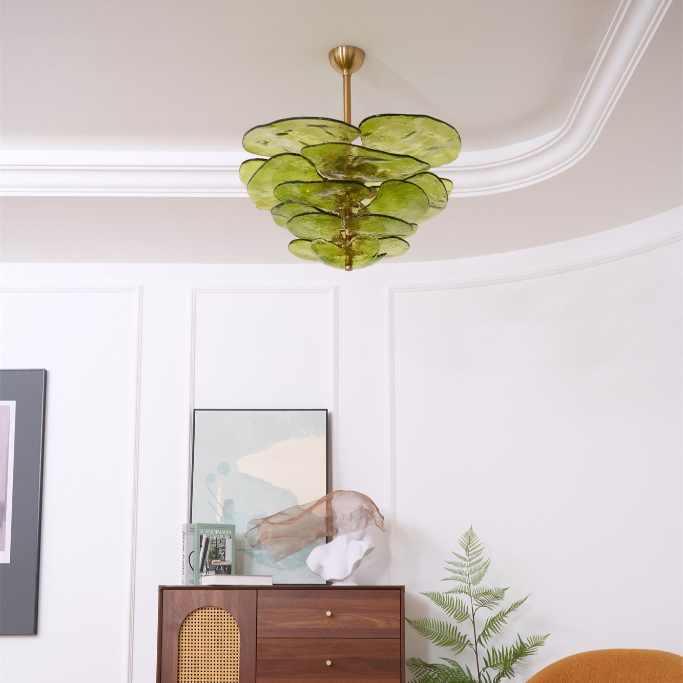 Petals Glass Chandelier Murano lighting by Bling Lighting Studio