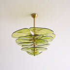 Petals Glass Chandelier Murano lighting by Bling Lighting Studio