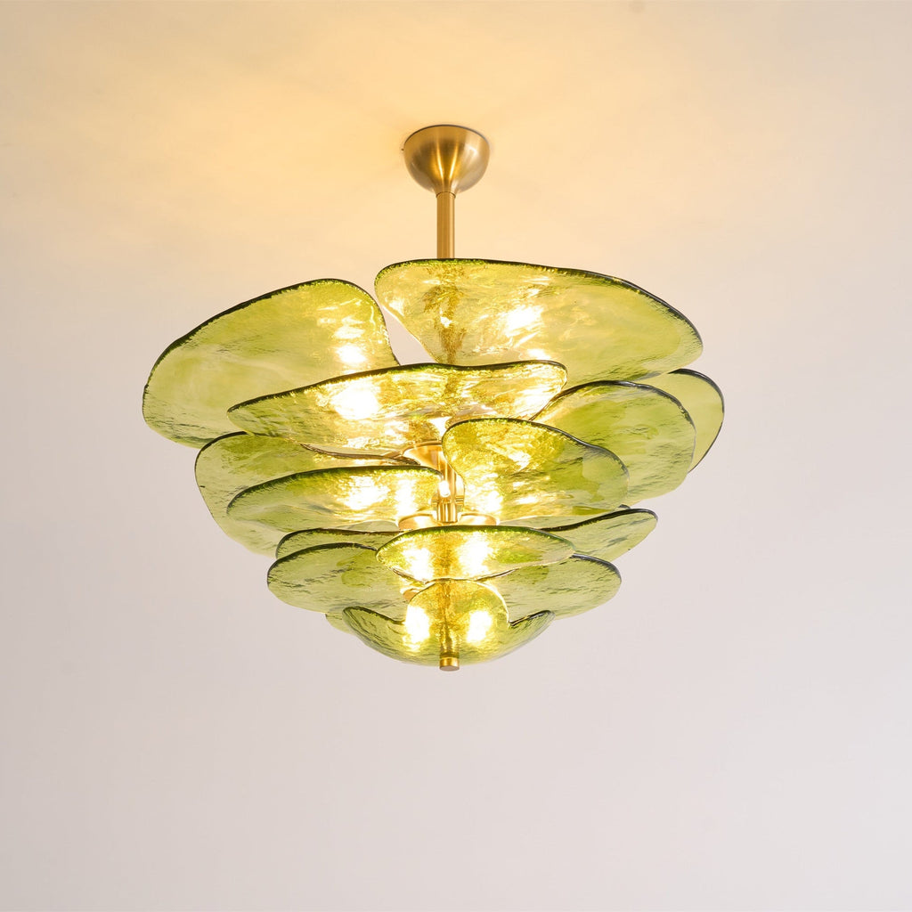 Petals Glass Chandelier Murano lighting by Bling Lighting Studio