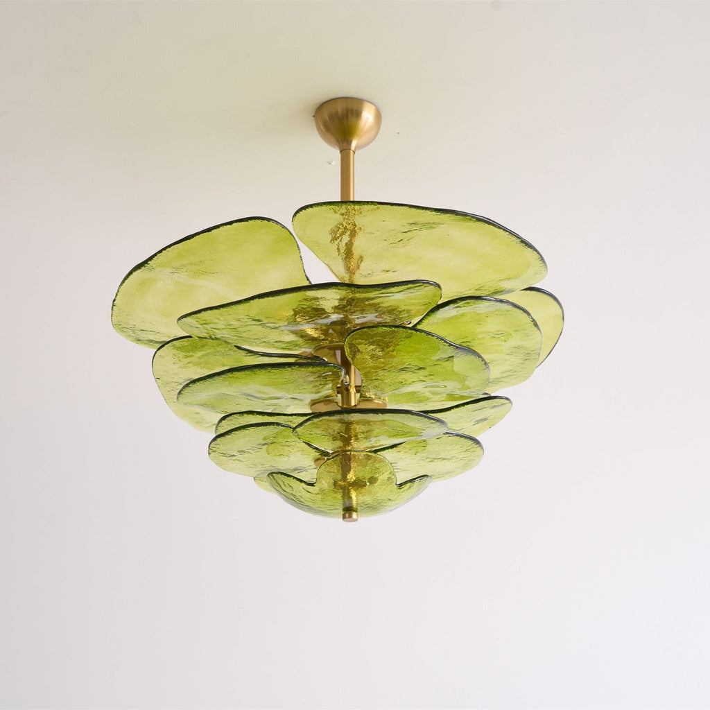 Petals Glass Chandelier Murano lighting by Bling Lighting Studio