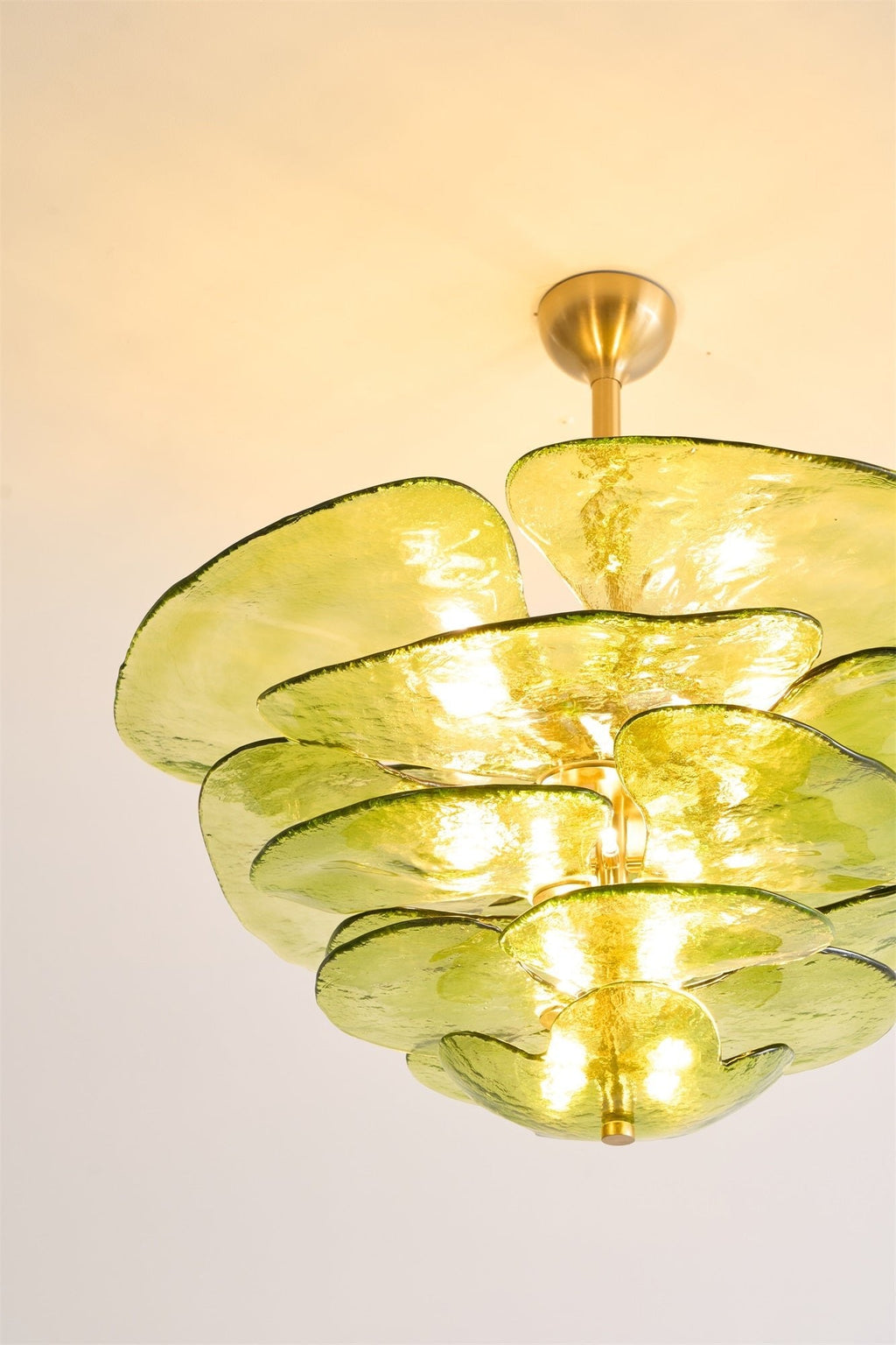 Petals Glass Chandelier Murano lighting by Bling Lighting Studio