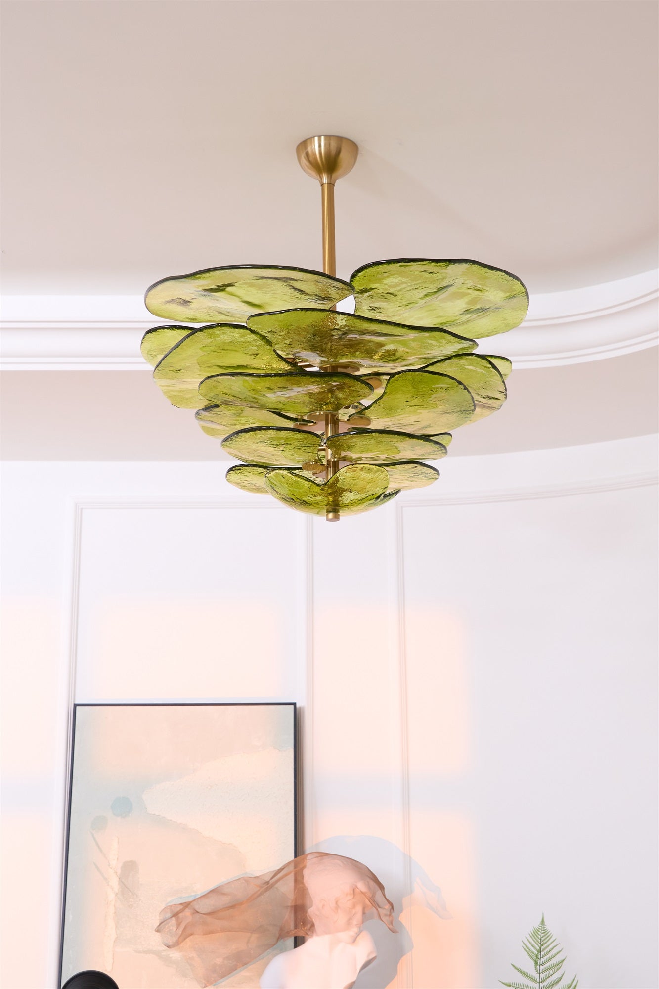 Petals Glass Chandelier Murano lighting by Bling Lighting Studio