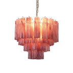 Star Shaped Tube Red Clouds Glass Chandelier product image