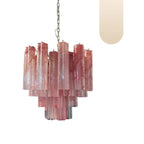 Star Shaped Tube Red Clouds Glass Chandelier product image