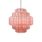 Pink Palermo Round Chandelier by Bling Lighting Studio