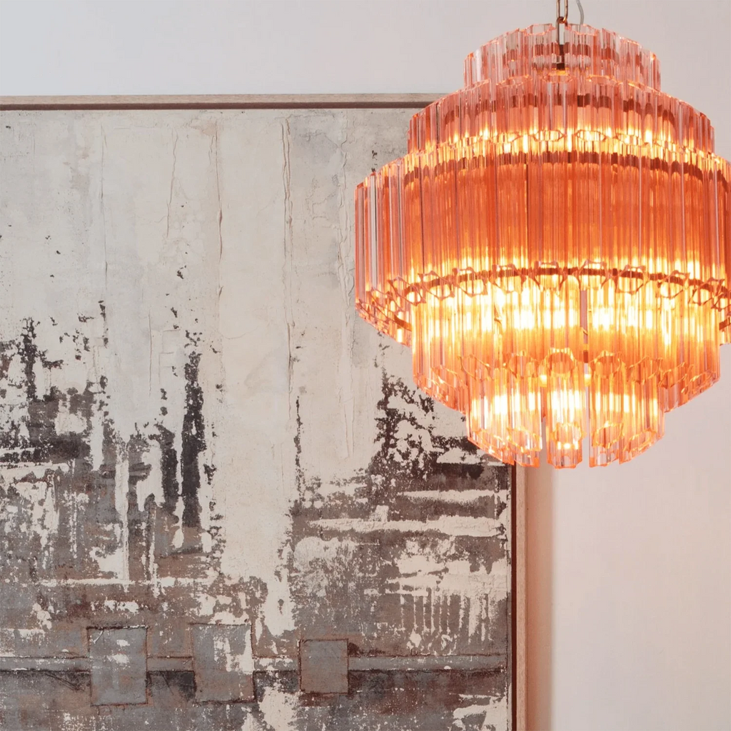 Pink Palermo Round Chandelier product image