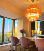 Pink Palermo Round Chandelier product image