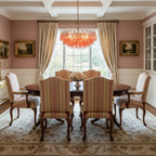 Murano Poliedri Pink Polygon Drop Chandelier product image