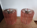 Murano Table Lamp | 24 Pink Prism Glass | Set of 2