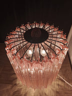 Murano Table Lamp | 24 Pink Prism Glass | Set of 2