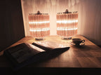 Murano Table Lamp | 24 Pink Prism Glass | Set of 2