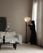 Pleated Fan Floor Lamp