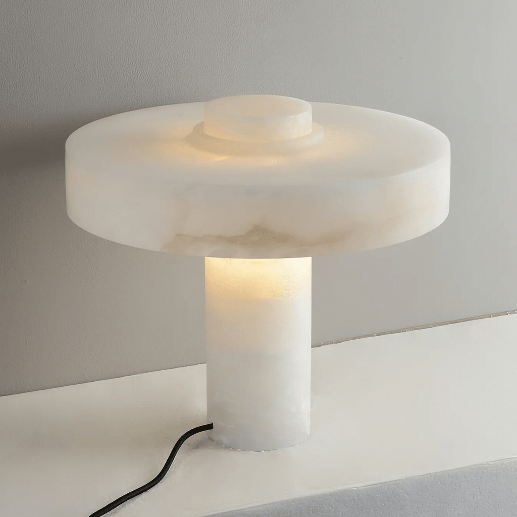 Plinth Alabaster Table Lamp