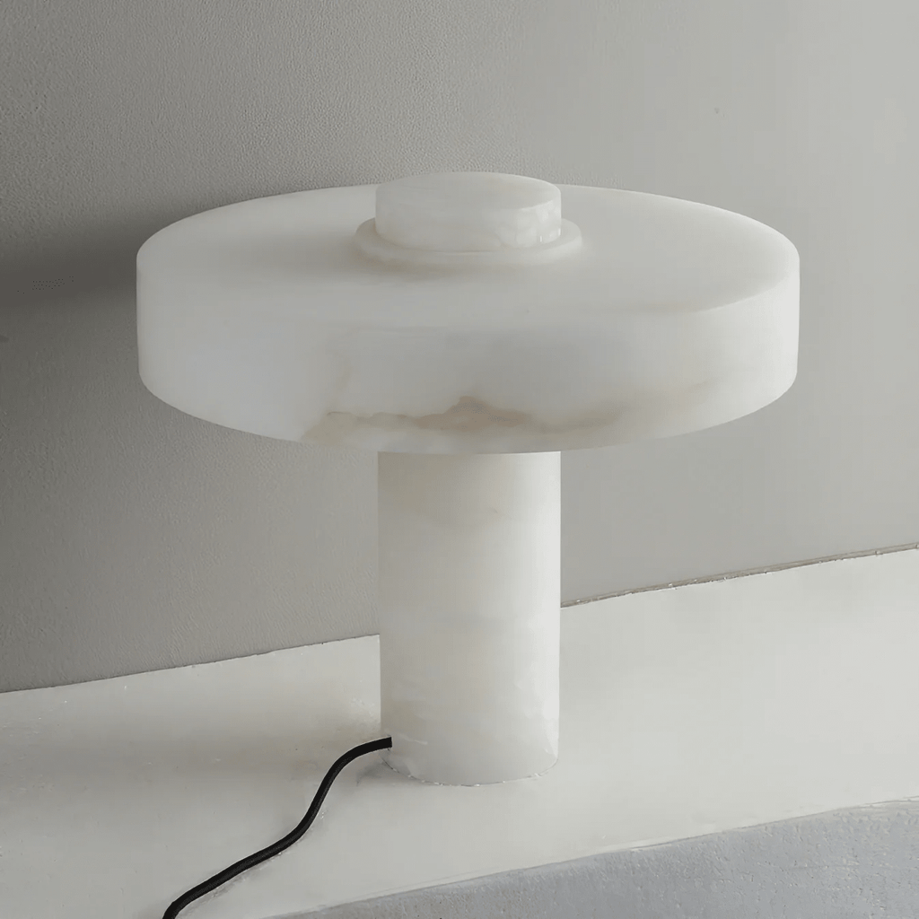 Plinth Alabaster Table Lamp