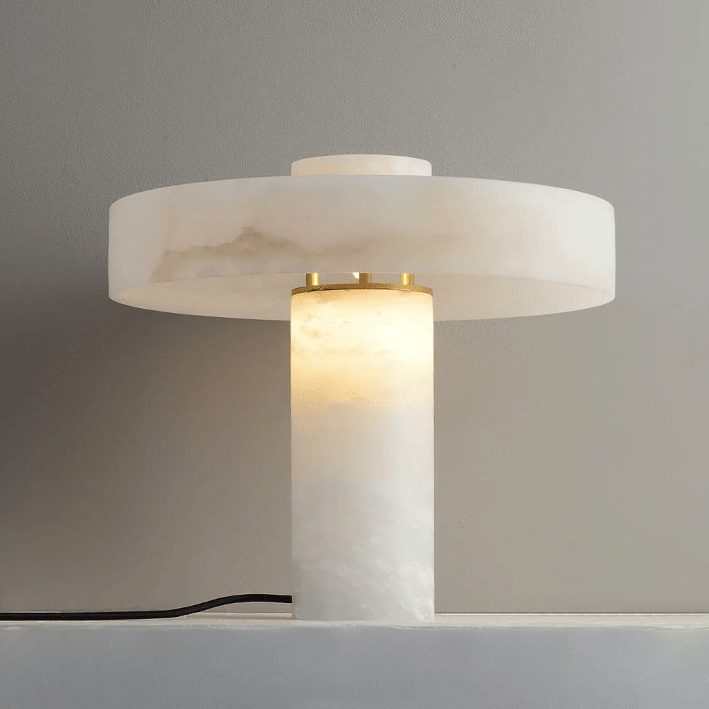 Plinth Alabaster Table Lamp